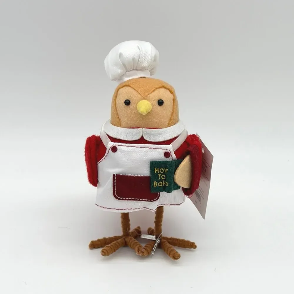 Target Featherly Friends Bird SMIDGEN w/Baker Hat How To Cook Book Christmas NEW